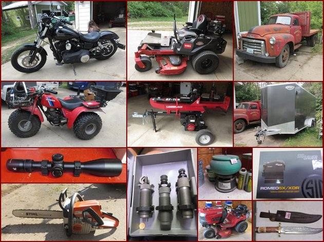 Gerald Tobias Estate - Harley, Tools, Reloading, Lawn & Garden