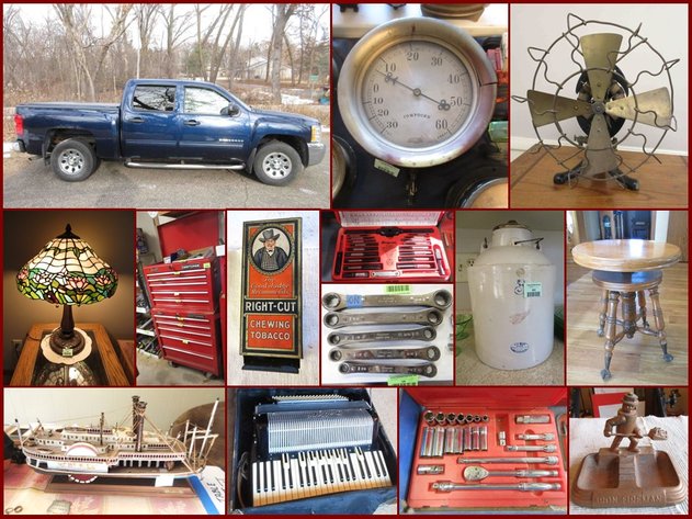 JL & LL Truck, Snap-On, Tools, Antiques and Household