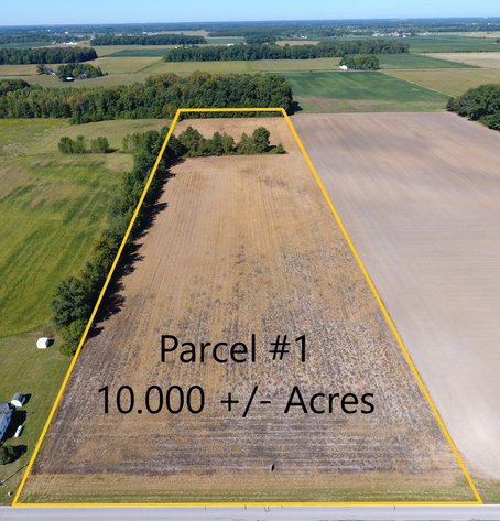 10 +/- Acres Smith LIVE Land Auction on Highland Center Rd. Defiance, Ohio  