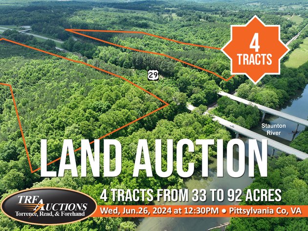 Multi-Parcel Land Auction in Pittsylvania County VA