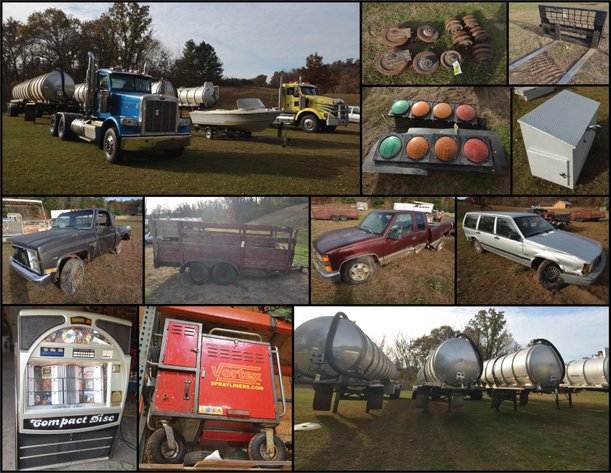 SEMI TRACTORS, TANKER TRAILERS, VORTEX SPRAYLINER MACHINE, AND MORE - Arkansaw, WI