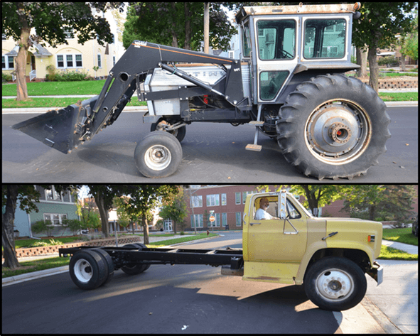 WHITE 2-105 TRACTOR WITH LOADER AND GMC SIERRA 7000 - Eau Claire, WI