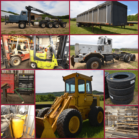 SEMI TRUCKS, TRAILERS, TRUCK PARTS, TIRES, SHOP INVENTORY - Durand, WI