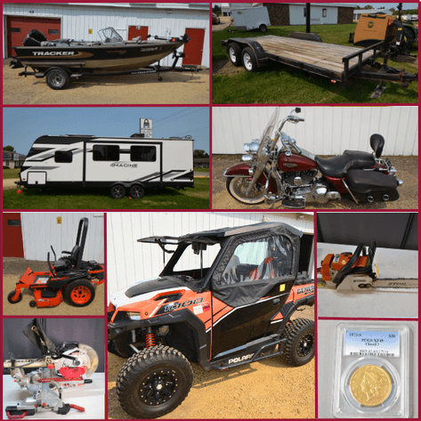 CAMPER, UTV, HARLEY, BOATS, COINS, AND MORE! - Mondovi, WI