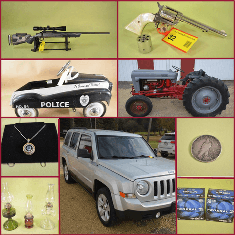 JEEP PATRIOT, FORD TRACTORS, FIREARMS, AMMO, TOOLS AND MORE! - Mondovi, WI