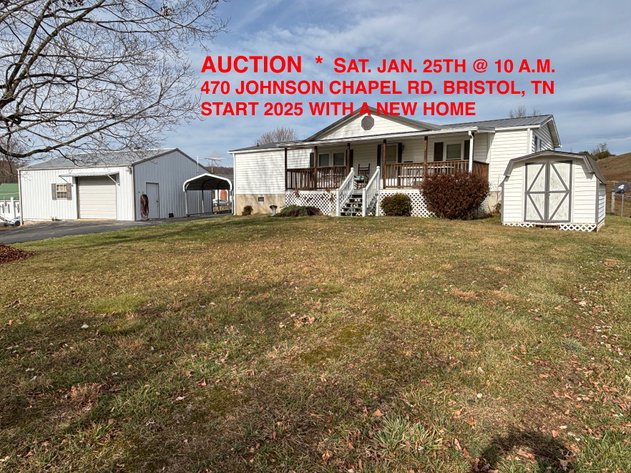 Voilet Harris Auction Sat. Jan. 25th @ 10 AM 2025, 470 Johnson Chapel Rd. Bristol, TN. 