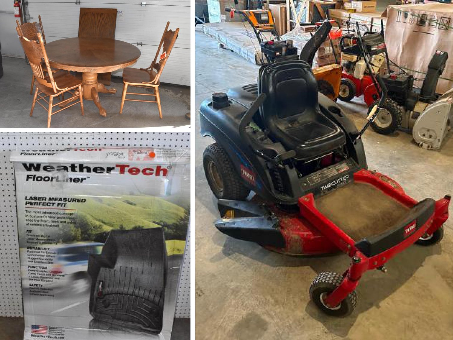 New Floor Mats & Truck Accessories, Toro Lawn Mower, Furniture, Household