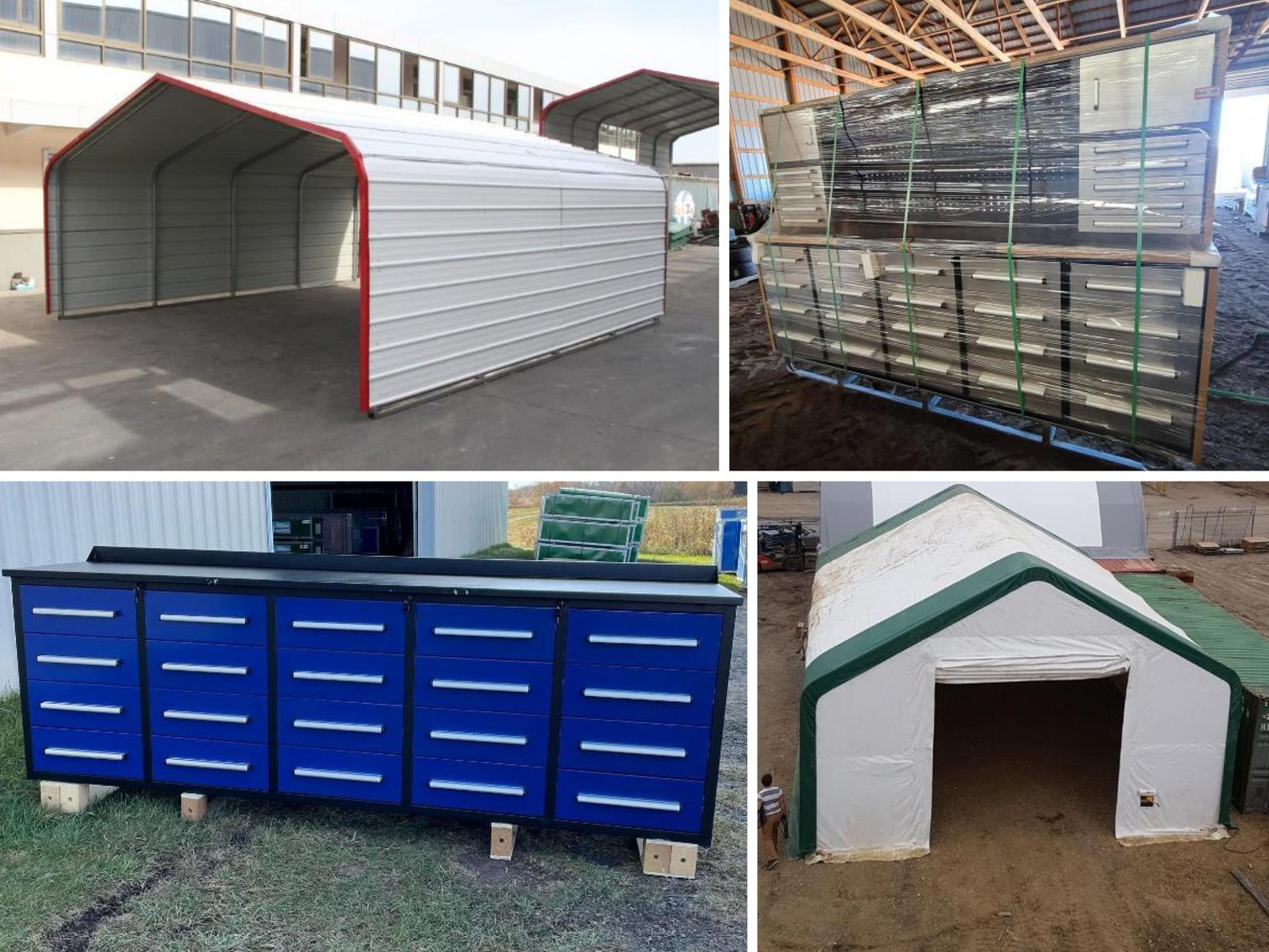 New Storage Buildings & Tool Benches, Sea Containers, Attachments