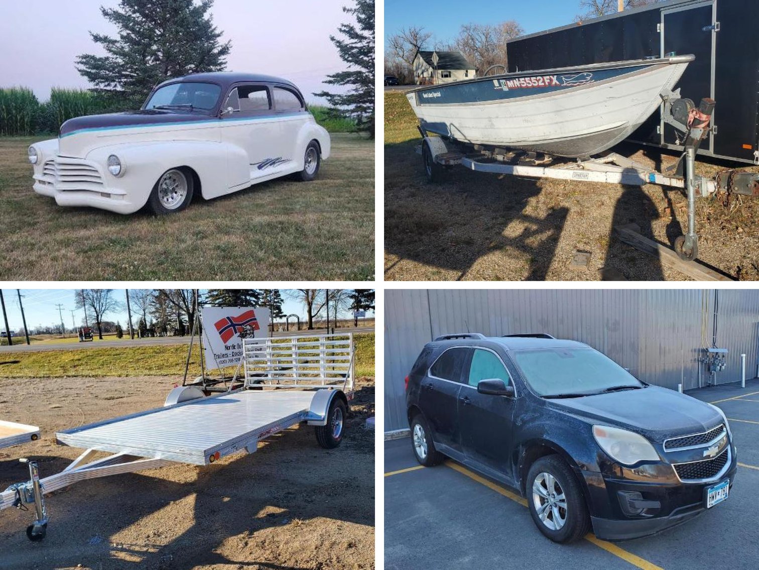 AlexAuction #113: Vehicles, NEW Trailers & Docks, Storage, Tools and More