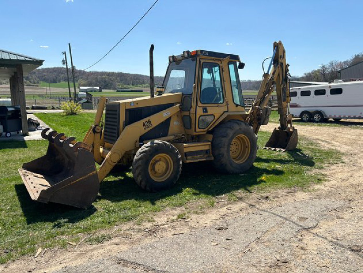 1991 Cat 426 Series II Backhoe Extendahoe 