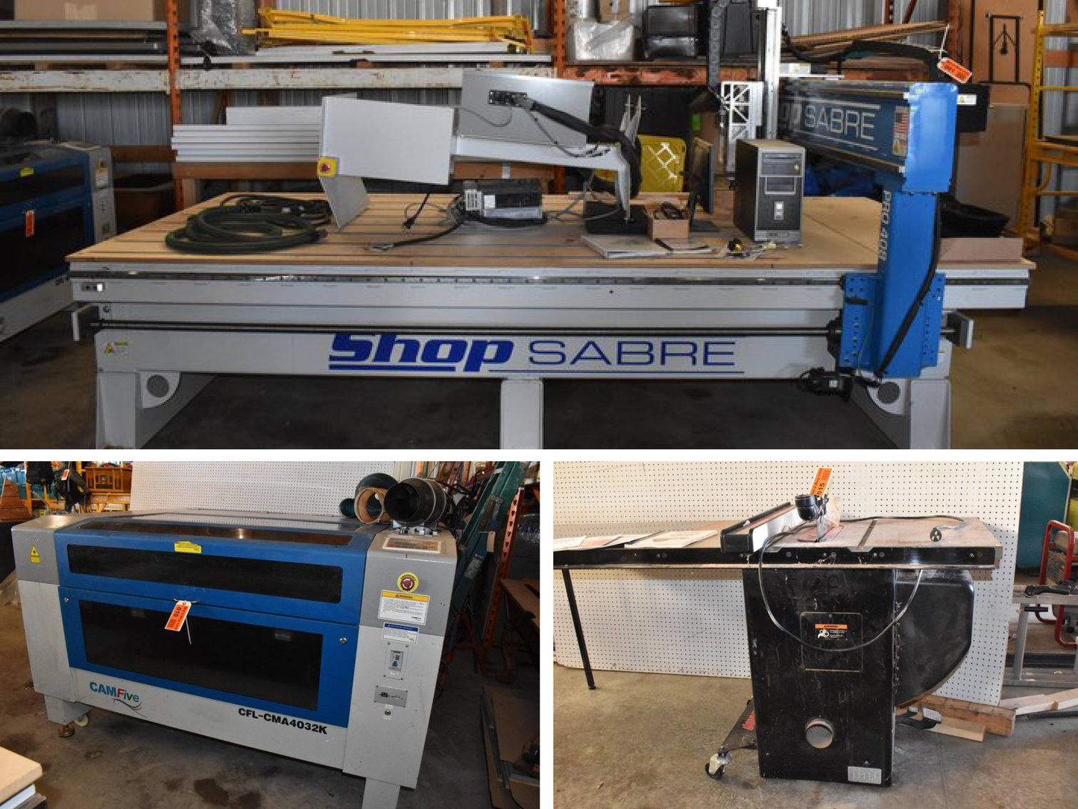 Shop Sabre Pro 408 CNC Router, CAMFive Wood Burner/Laser, Woodworking Equipment, Fish House