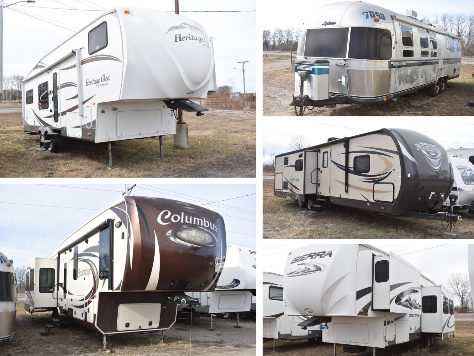 (11) Campers: 5th Wheels, Travel Trailers, Air Stream (123057)