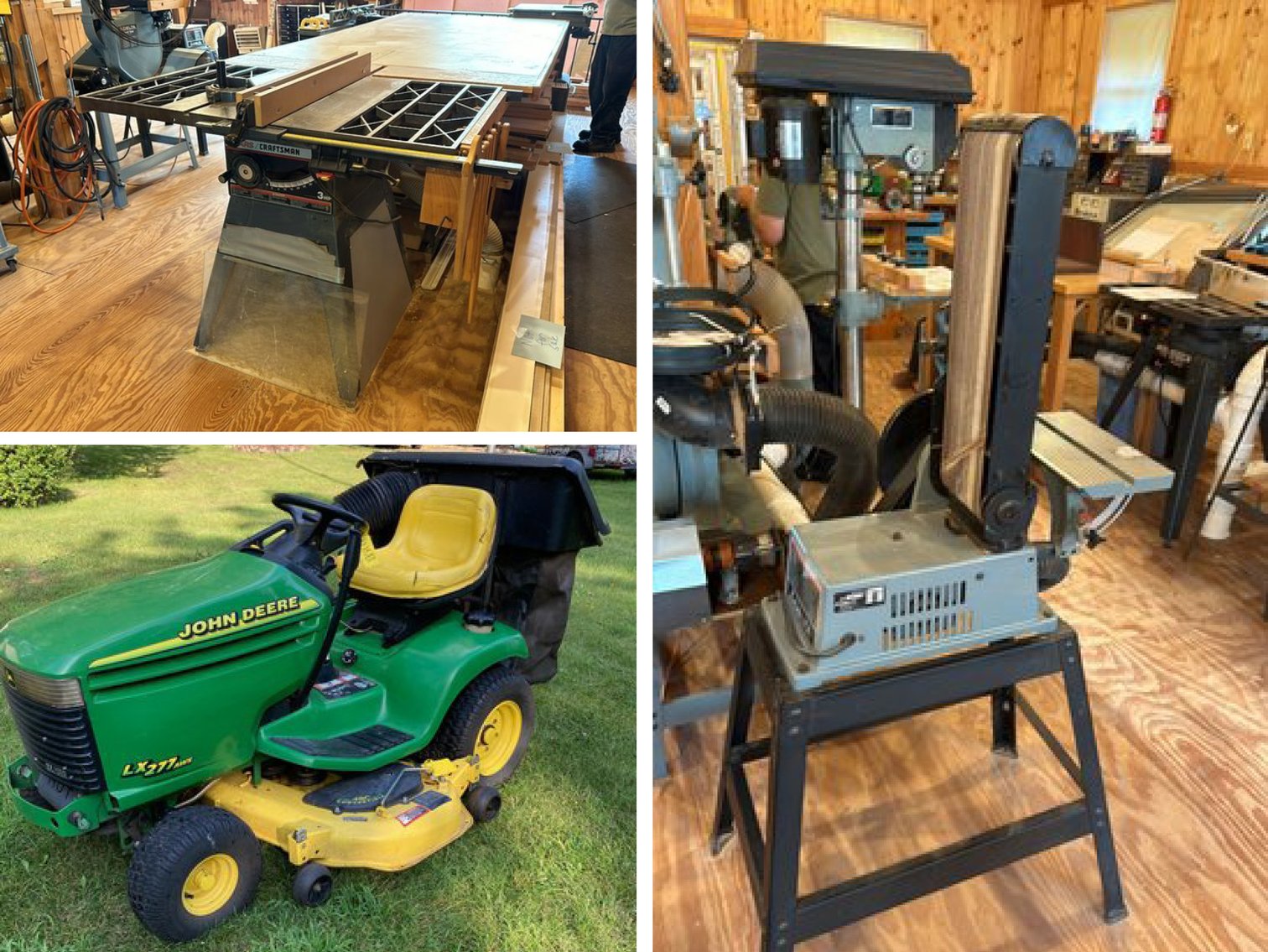 Moving Auction Phase 2: Woodshop, Lawn Tractors, Car Lifts & More (125129)