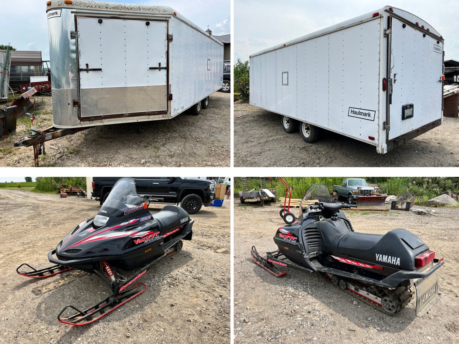 1999 Haulmark 25' Enclosed Trailer, 1996 Yamaha VMax XTC Snowmobile, Kitchen Cabinets & Appliances (126593)