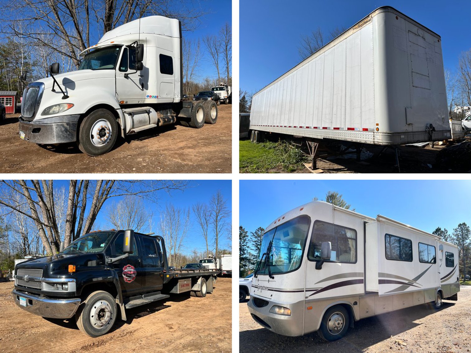 2010 International Semi, 53' Trailer, 2005 Chevrolet C550 Topkick, Recreational 