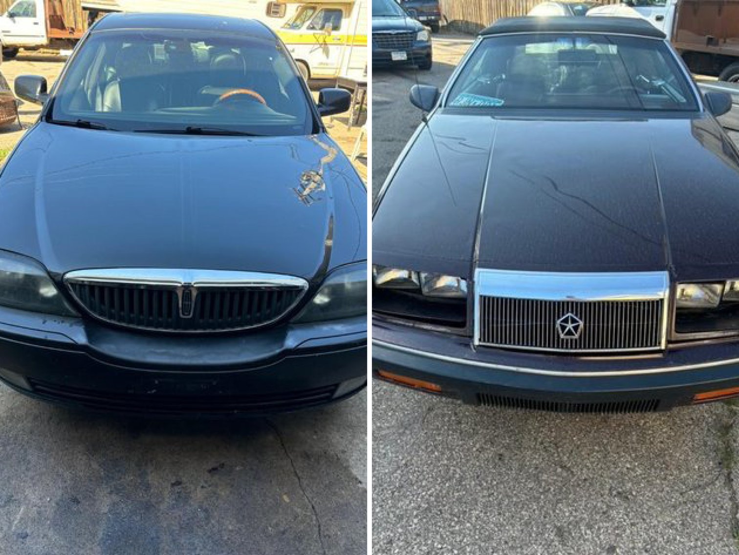 2006 Lincoln LS & 1988 Chrysler LeBaron Convertible