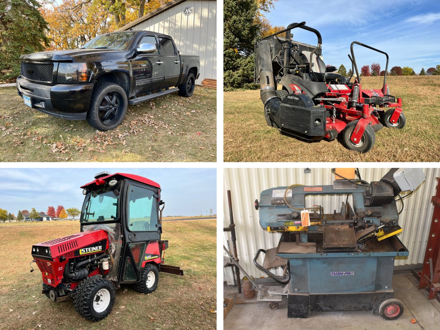 Downsizing: 2014 Steiner 440 Tractor, Machine Shop Equipment, Tools, Lawn and Garden