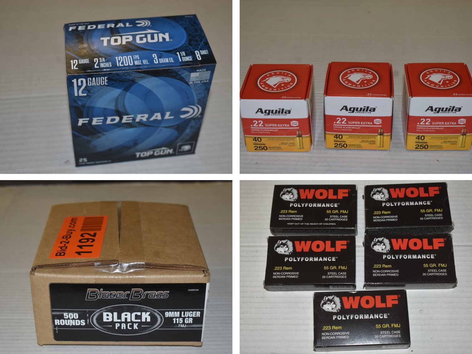 Ammunition: Federal, Remington, PMC Bronze, American Eagle