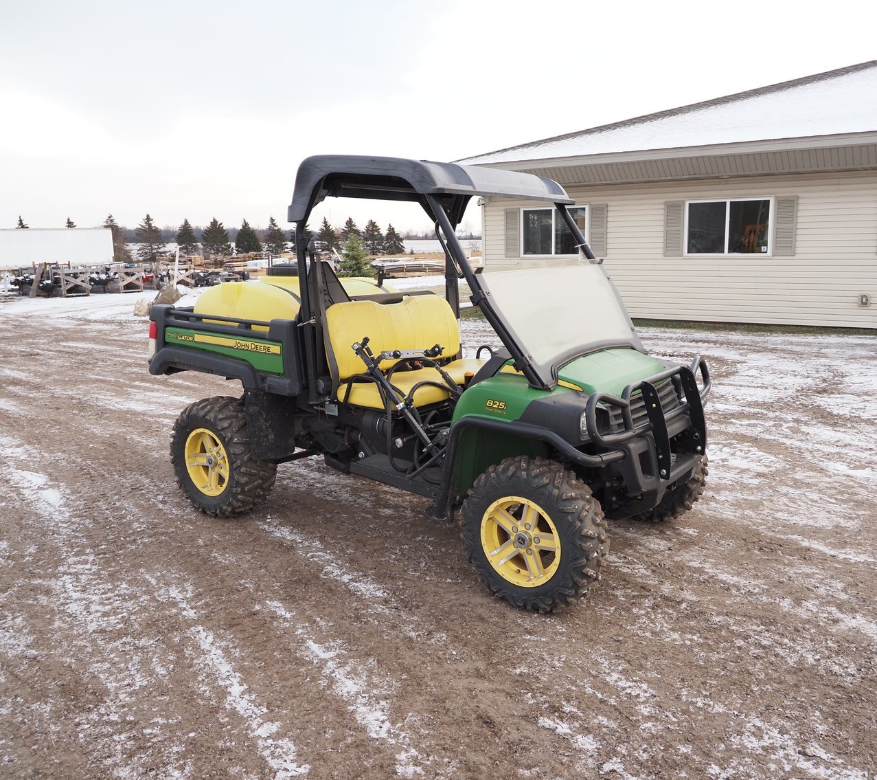 John Deere 825i UTV Gator 4WD, (3) Flatbed Trailers, (2) Enclosed Trailers