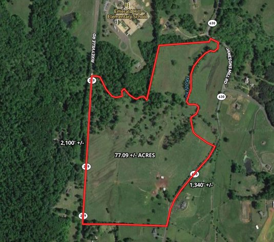 77.09 +/- Acre Parcel w/3,400' +/- of Total Road Frontage on 2 Roads, Barn/Outbuildings & Mountain Views in Culpeper County, VA--SELLING to the HIGHEST BIDDER!!
