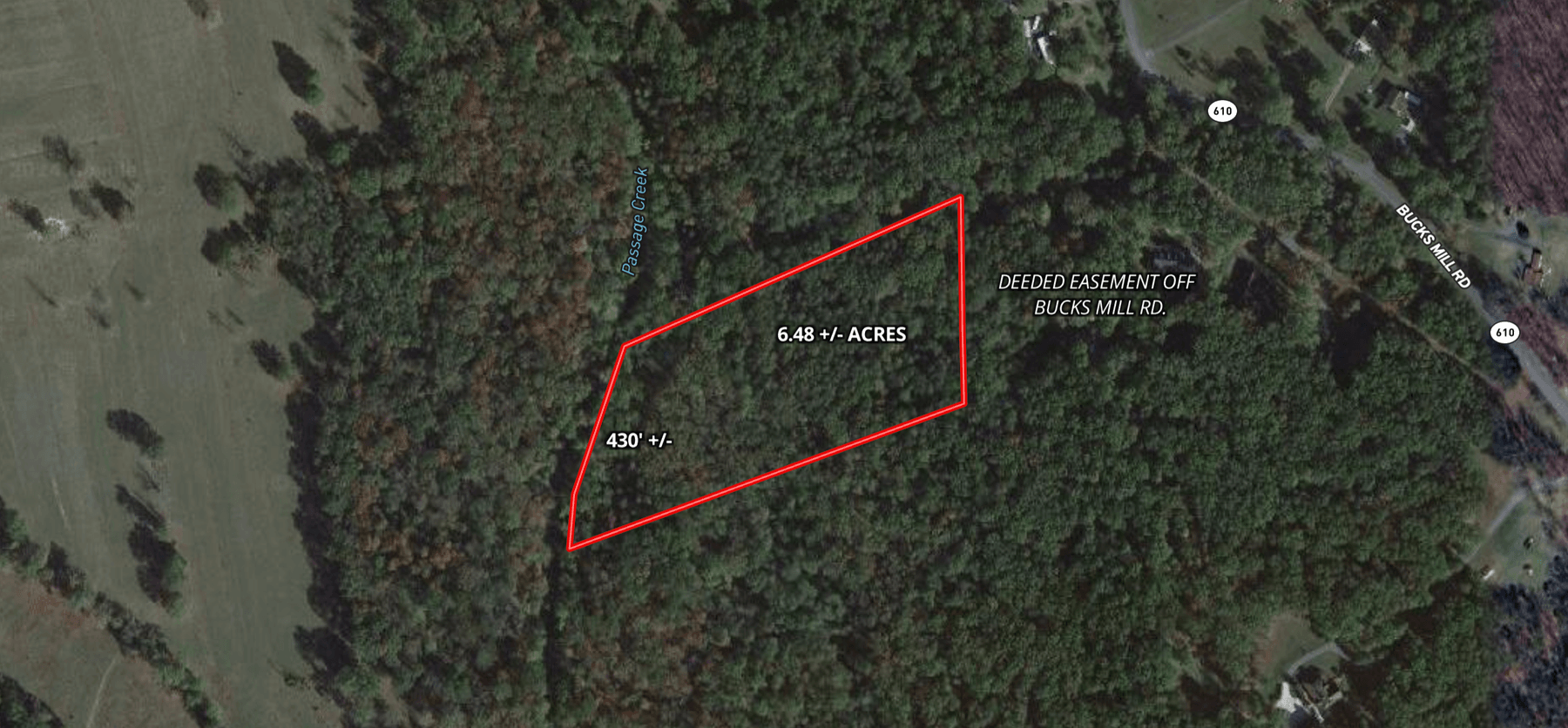 Image for 6.48 +/- Acre Land Parcel w/430' +/- of Passage Creek Frontage in Warren County, VA--ONLINE ONLY BIDDING!!