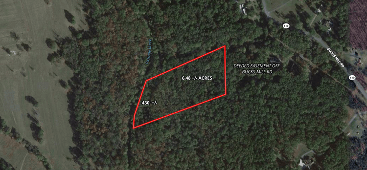 6.48 +/- Acre Land Parcel w/430' +/- of Passage Creek Frontage in Warren County, VA--ONLINE ONLY BIDDING!!