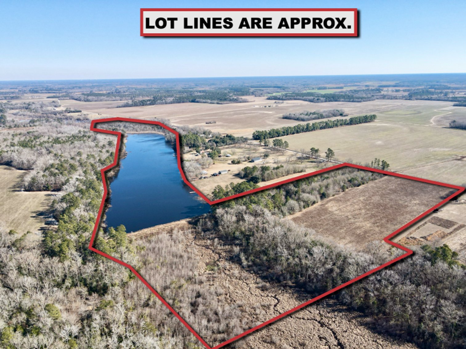 Bennettsville, SC Farmland and Large Pond