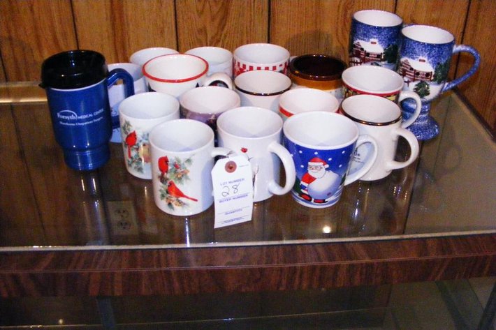 Assorted coffee mugs