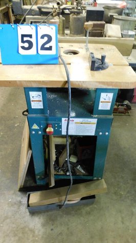 2009 Grizzly 3/4 hp shaper - SN GS 1595, 3/4 hp 110v single phase, sp. 3450 rpm, 167 lbs.