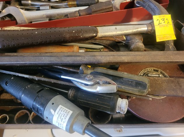 Wrenches, hammers, screw drivers, sockets, assorted tools