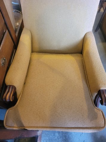 Chair w/matching foot stool