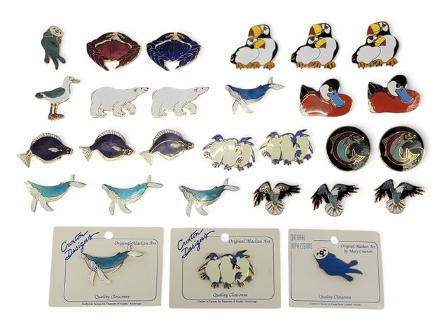 28x Mary Croxton Designs Alaskan Pins