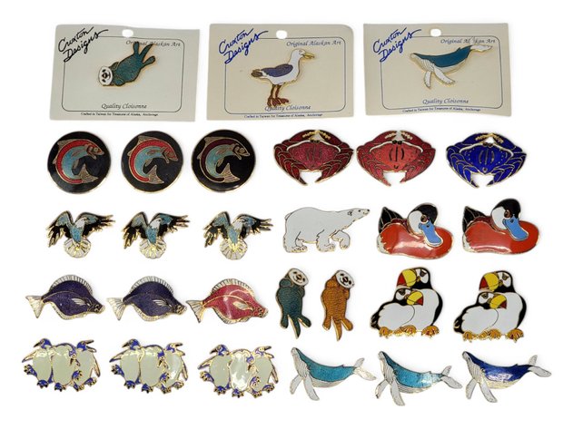 28x Mary Croxton Designs Alaskan Pins