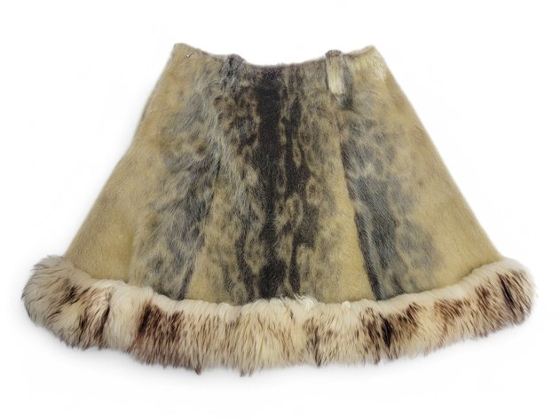 Seal Fur Skirt w/ Fur Trim