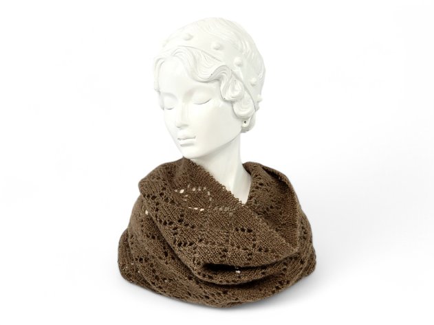 Qiviut Muskox Wool Smoke Ring Scarf - Quviut Knits Ltd. of Vancouver