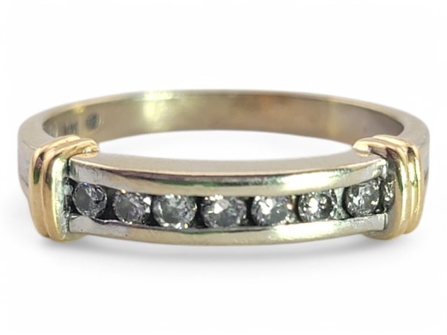 14k Yellow & White Gold Diamond Ring 