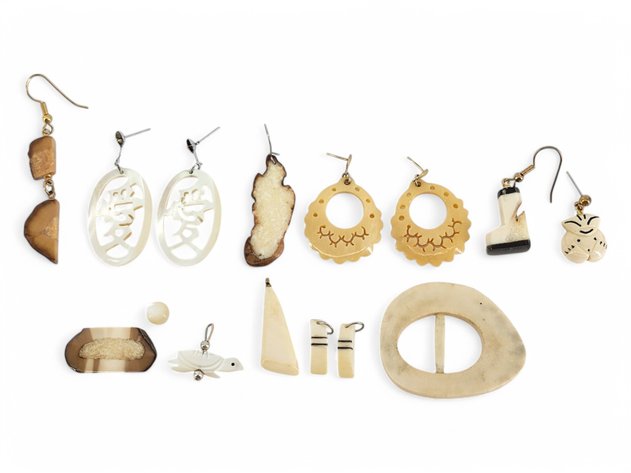 Ivory & Bone Earrings, Pendants & More