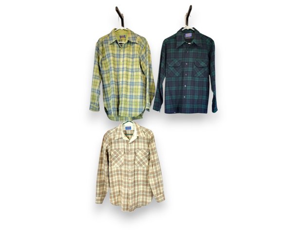 Pendleton Wool Long-Sleeve Button-Up Shirts