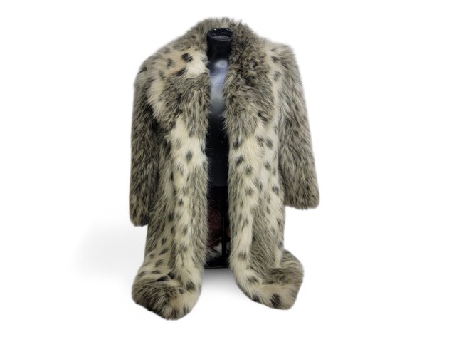 Faux Snow Leopard Jacket