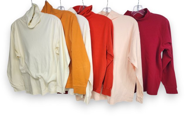 6x Classic Long-Sleeve Turtlenecks