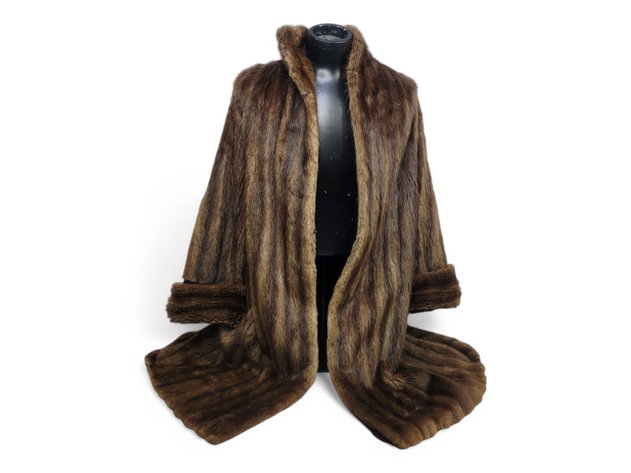 Long Beaver Fur Coat