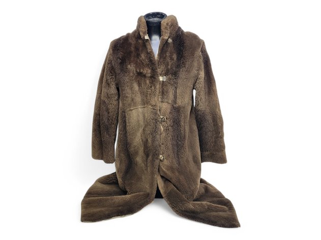 Long Beaver Fur Coat