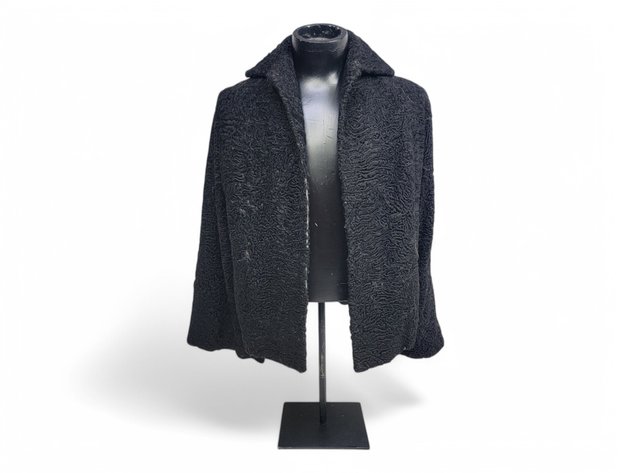 Black Lamb Fur Jacket