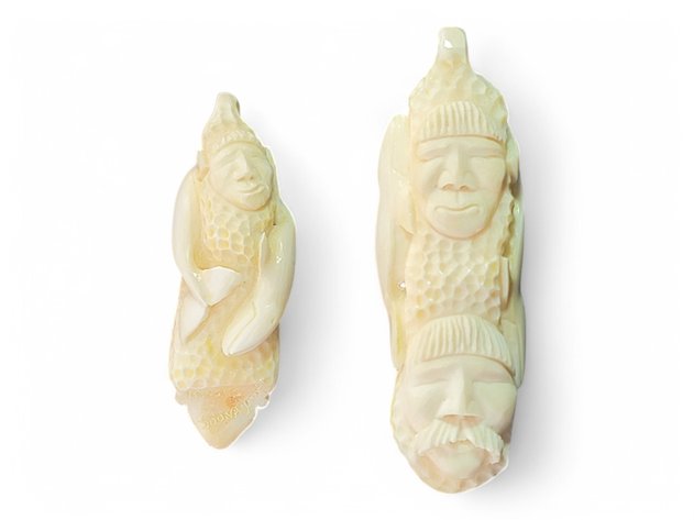 Walrus Ivory Pendant- Moses Soonagrook 