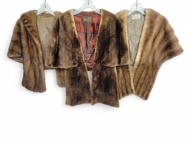 Beaver & Mink Fur Shawls - Volk's, Albrecht's & Jonas Brothers