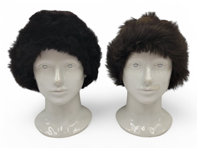 Peruvian Baby Alpaca & Polish Lamb Fur Beanie Hats