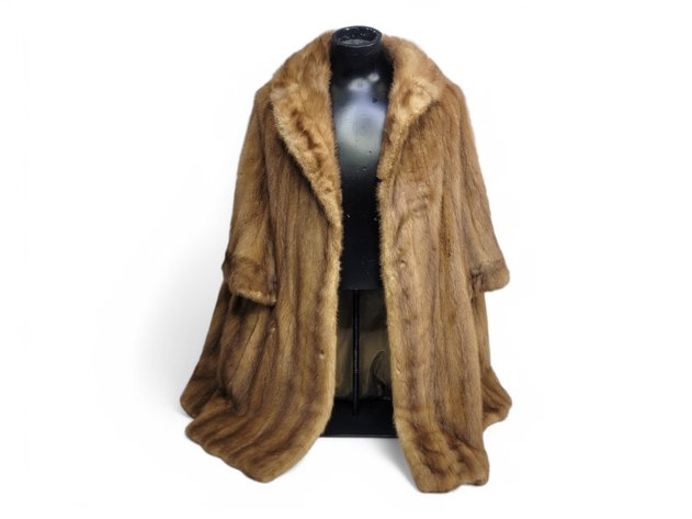 Fur Coat w/ Shawl Collar