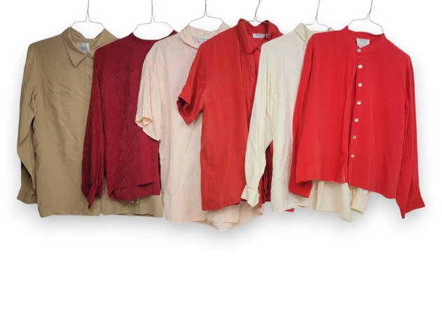 6x Silk Shirts & Blouses