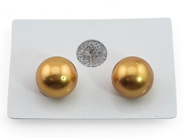 Golden Cultured Pearl Pair