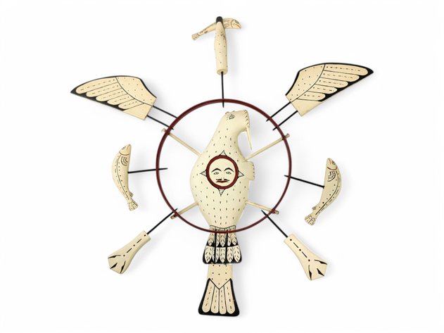 Nunivak Yup'ik Walrus Spirit Wheel - Frank Shavings